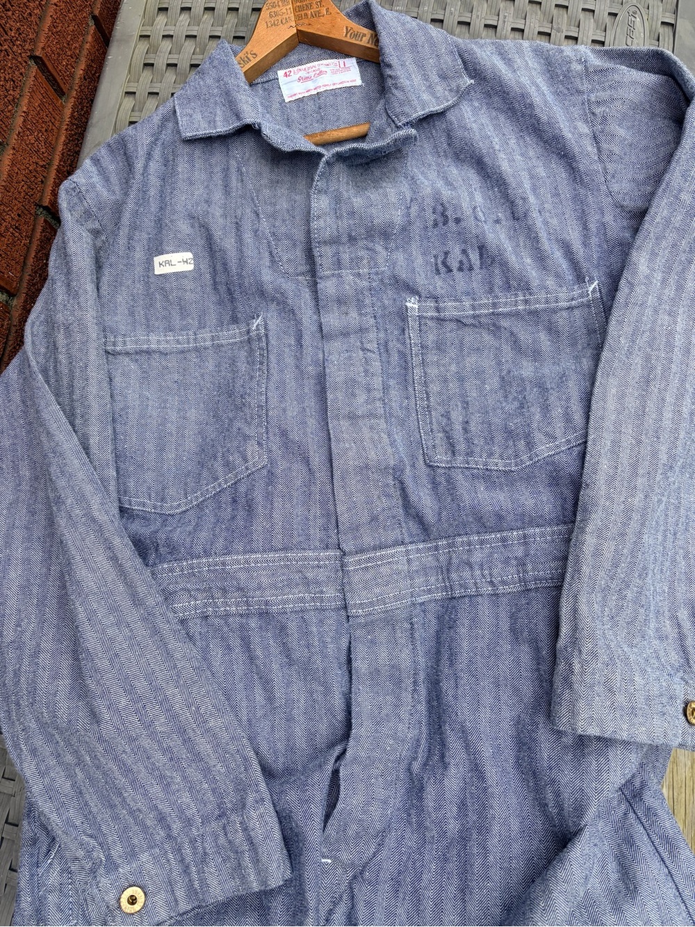 VTG Herringbone Twill Coveralls